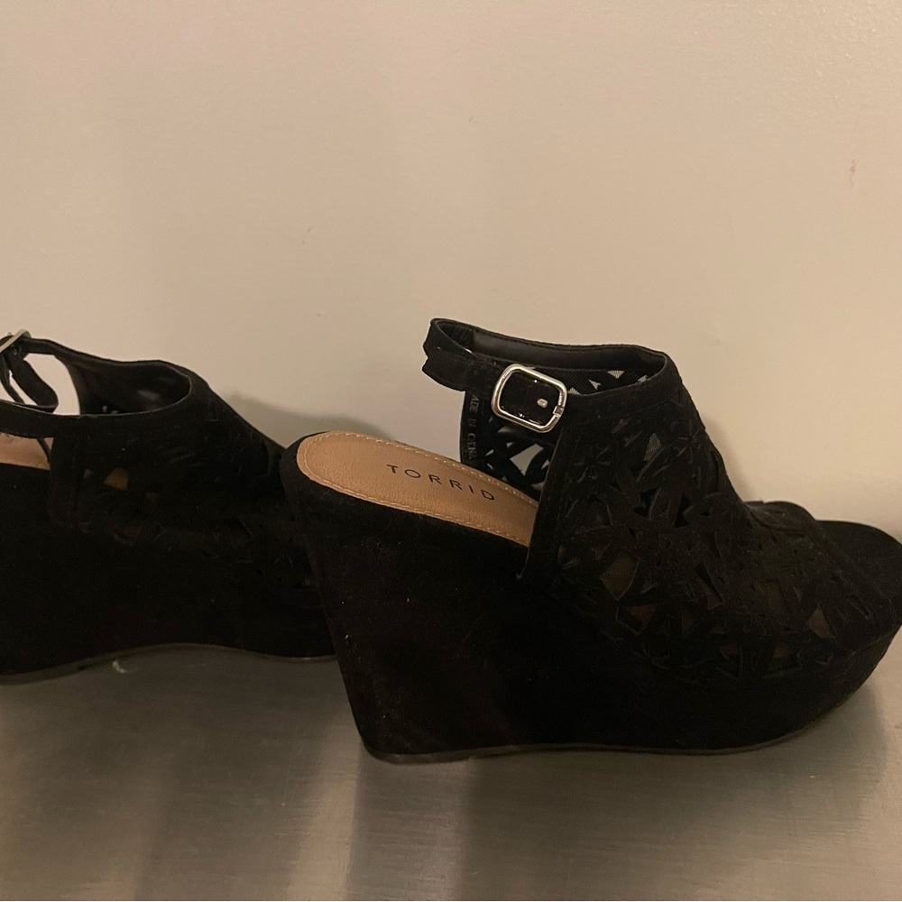 Torrid size 10  wide width sexy wedge sandals
